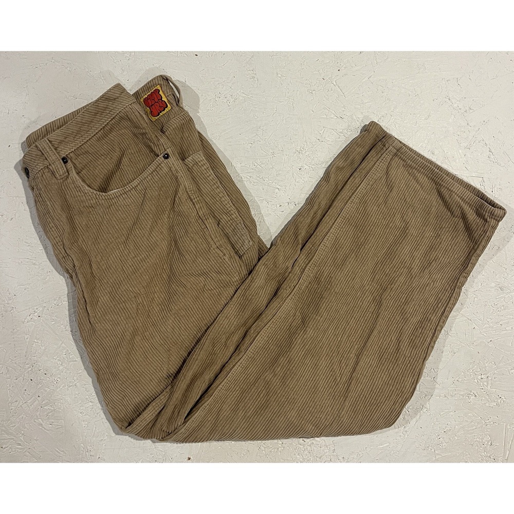 Empyre Relax Corduroy Pants Mens 32 Baggy Relaxed Fit Skateboarding Grunge Beige